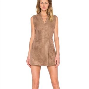 Bcbg caryn faux suede dresss